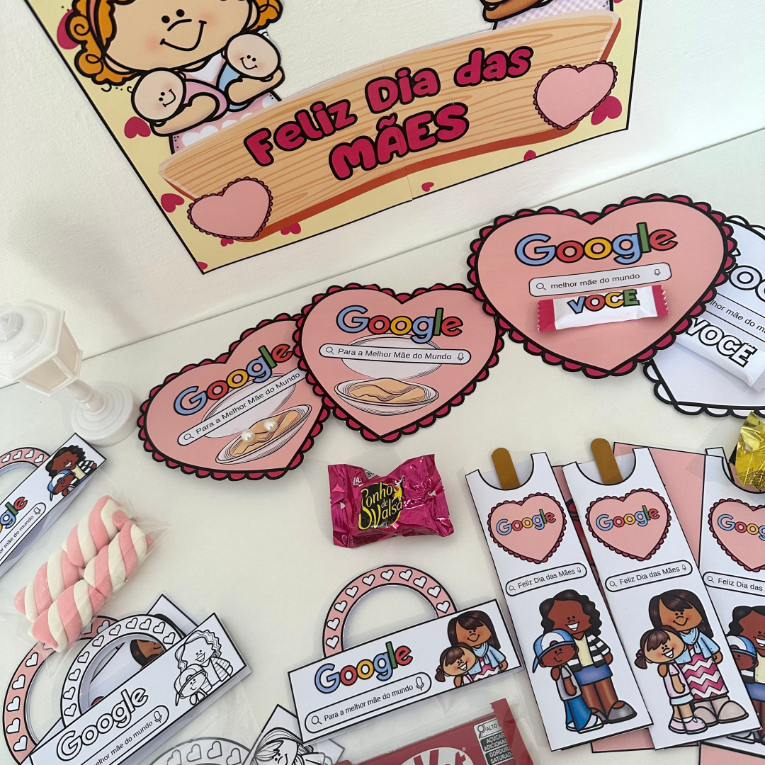 Kit Dia das Mães tema Google