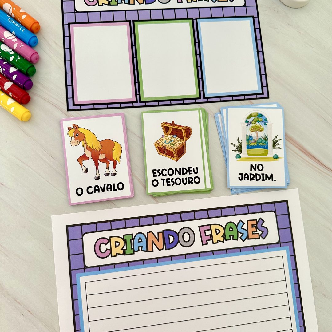 Criando frases.