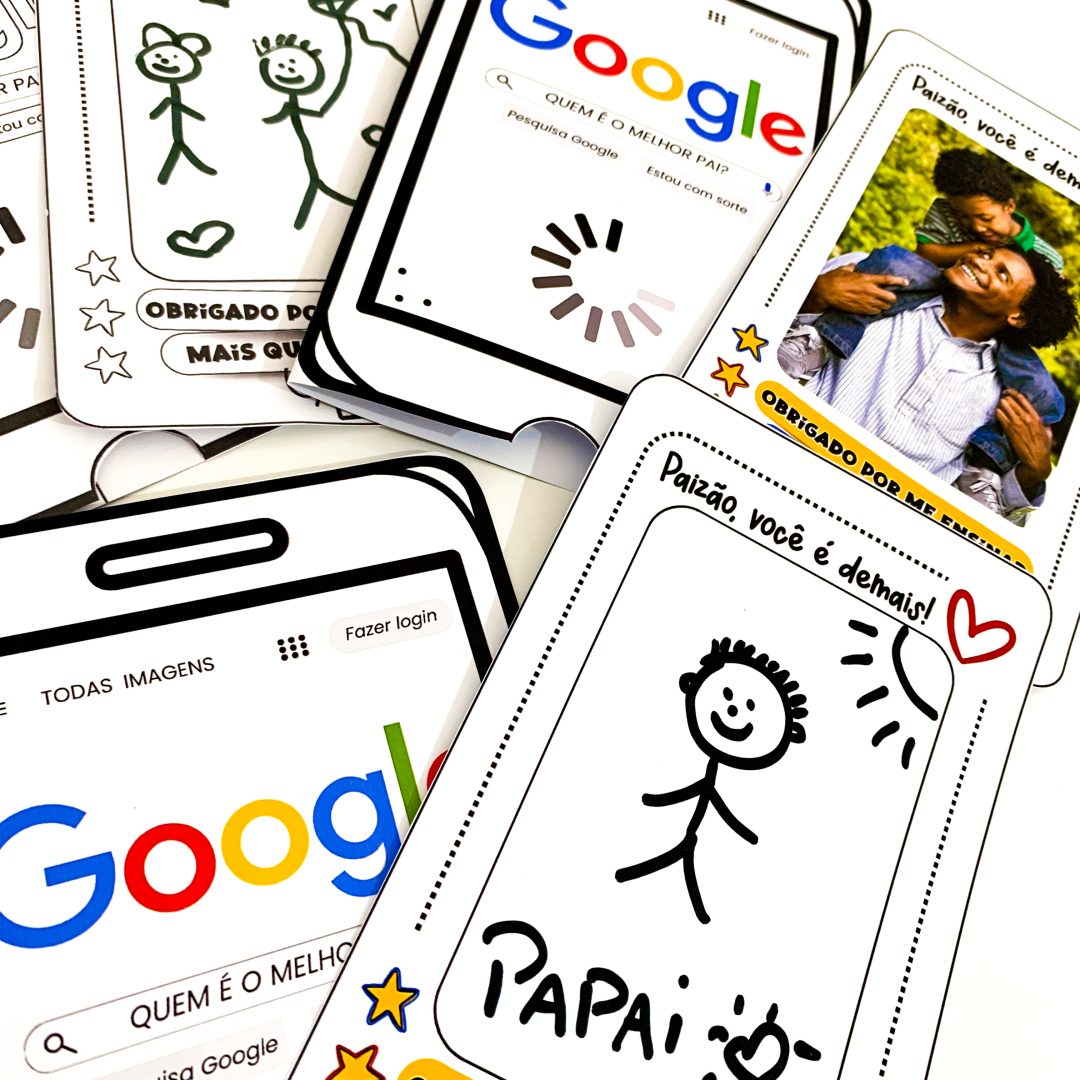 Cartão dia dos pais tema google