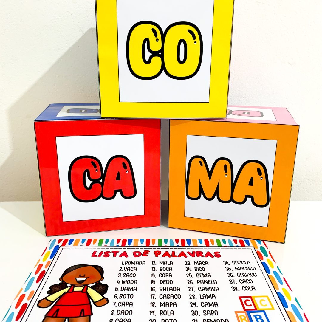 Kit Dado das silabas.