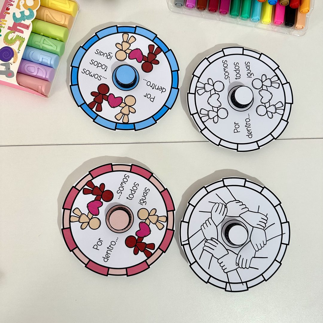 Roleta giratória consciência negra.