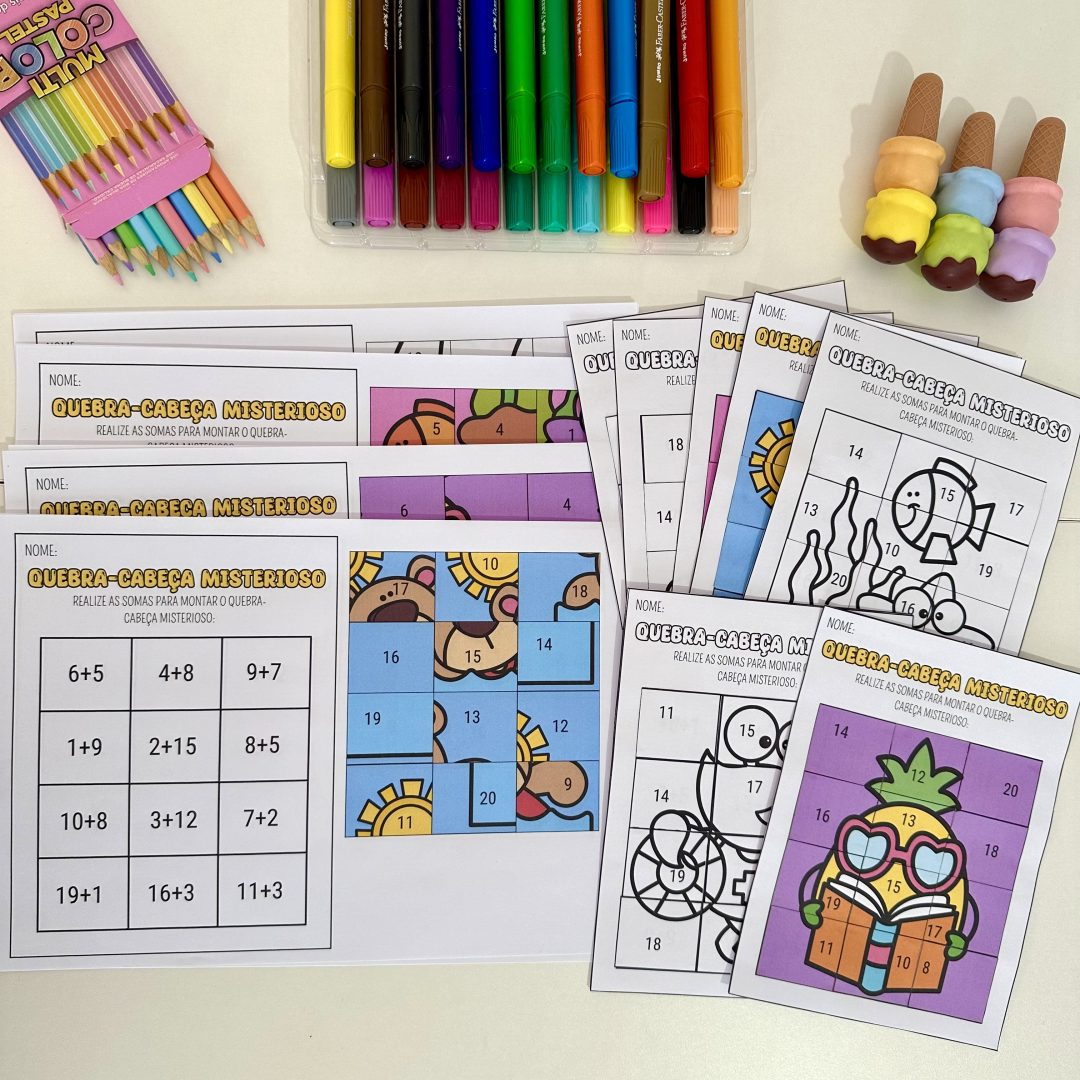 Quebra cabeça Soma misteriosa.