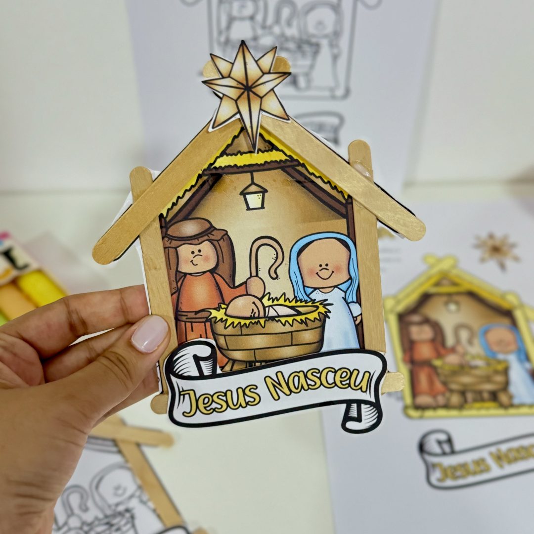 Presépio de palitos.