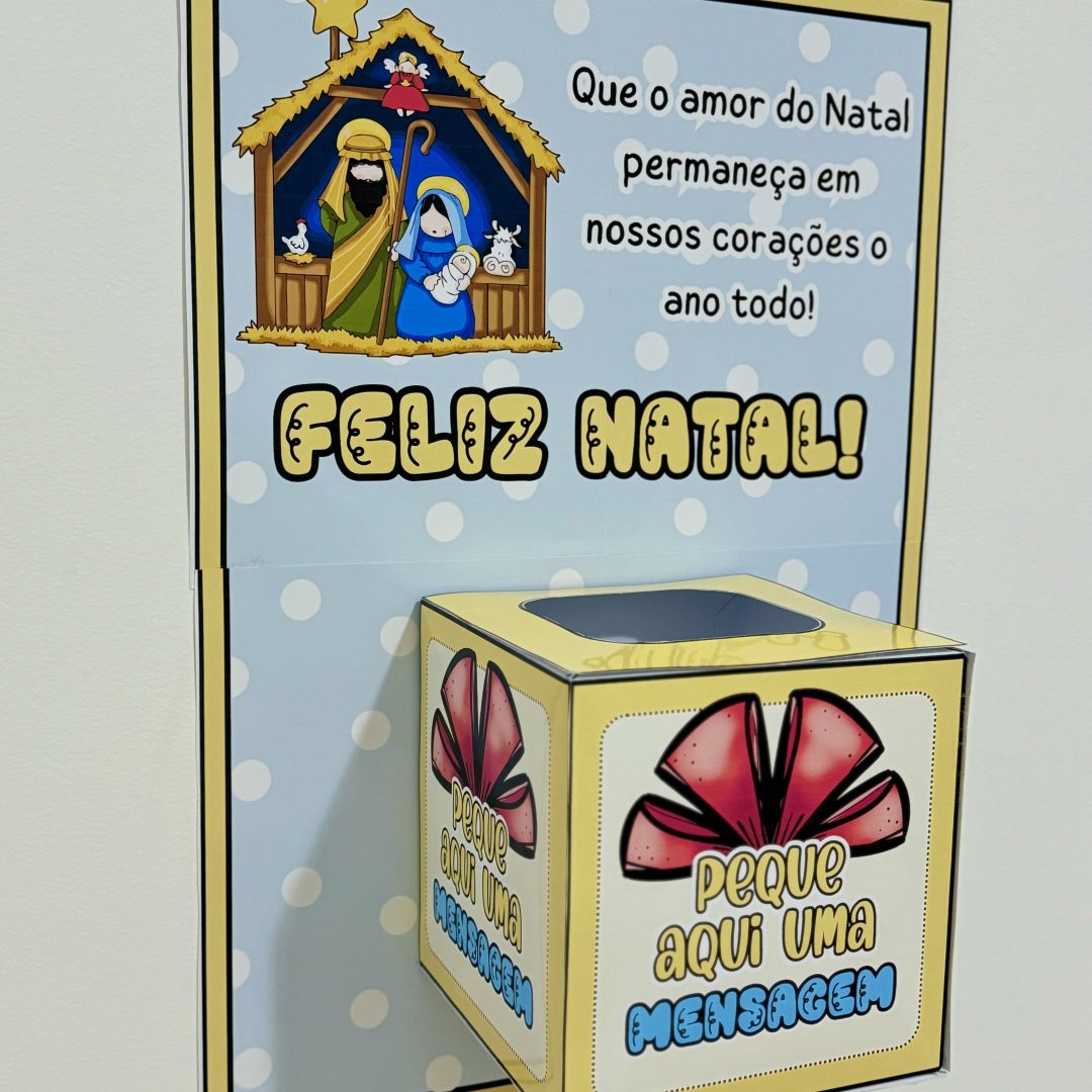 Cartaz mensagem de Natal