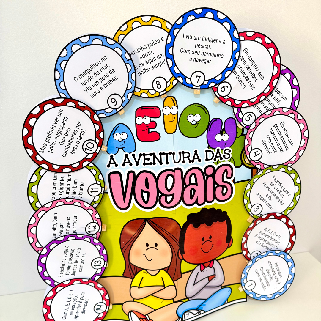 Luva gigante A aventura das vogais