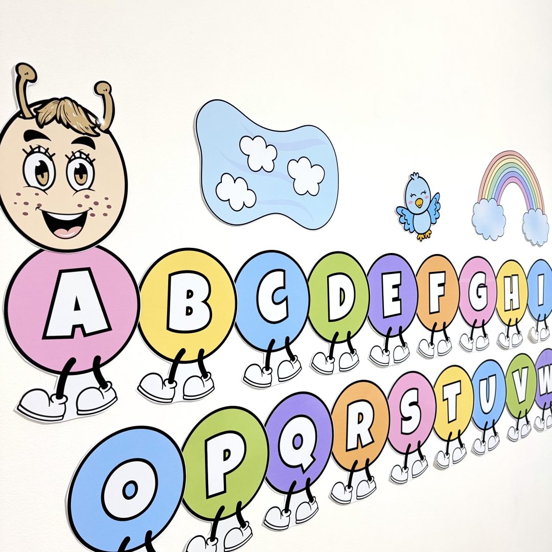 Centopeia do alfabeto.