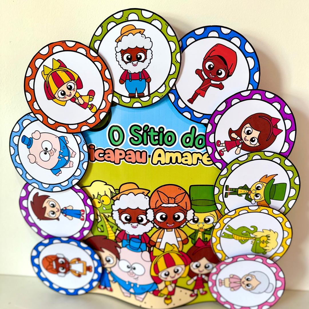 Luva personagens do sítio do pica-pau amarelo