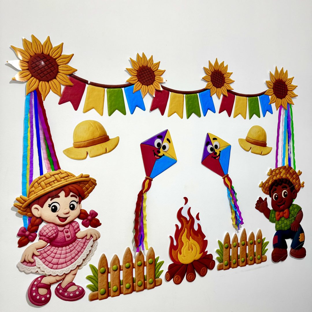 Painel festa junina.