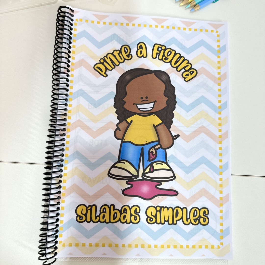 Apostila pinte a figura sílabas simples.