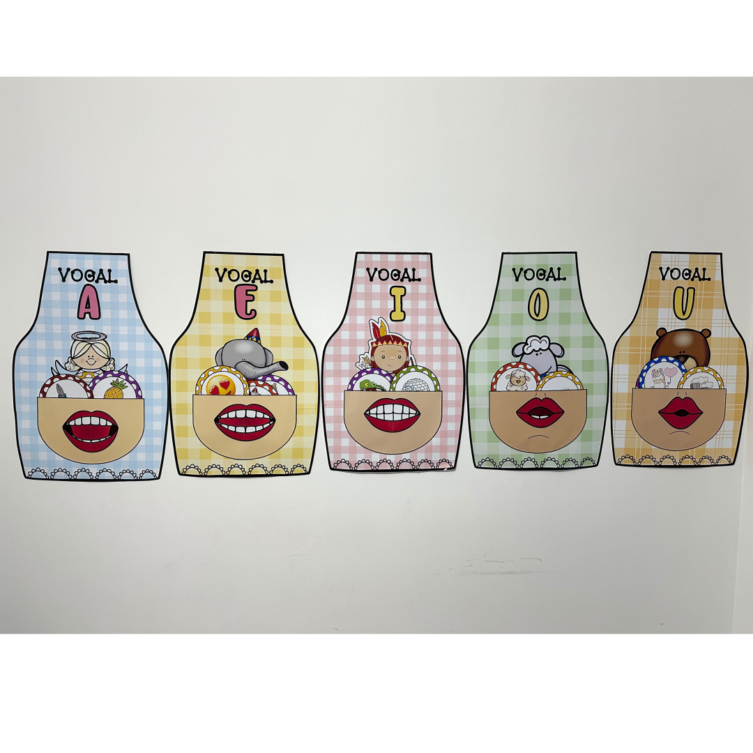 Combo Avental Vogais .