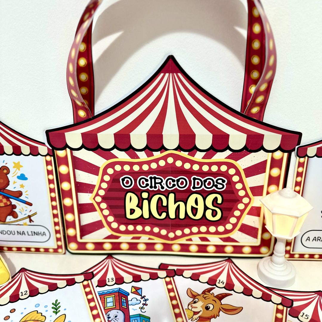 Sacola circo dos bichos.